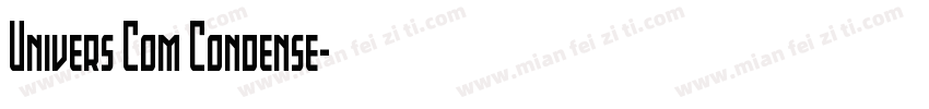 Univers Com Condense字体转换